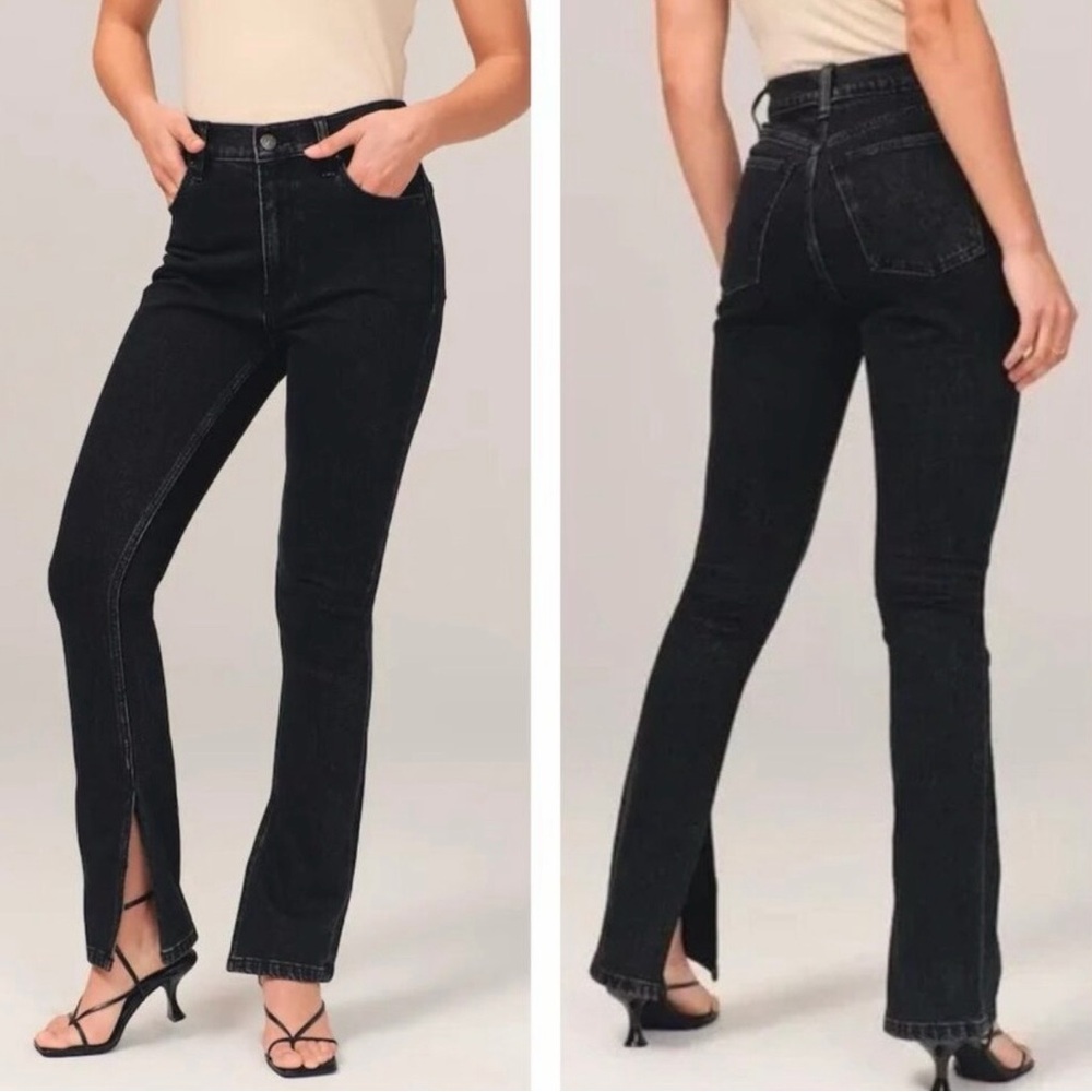 Abercrombie & Fitch Black Flare Jeans